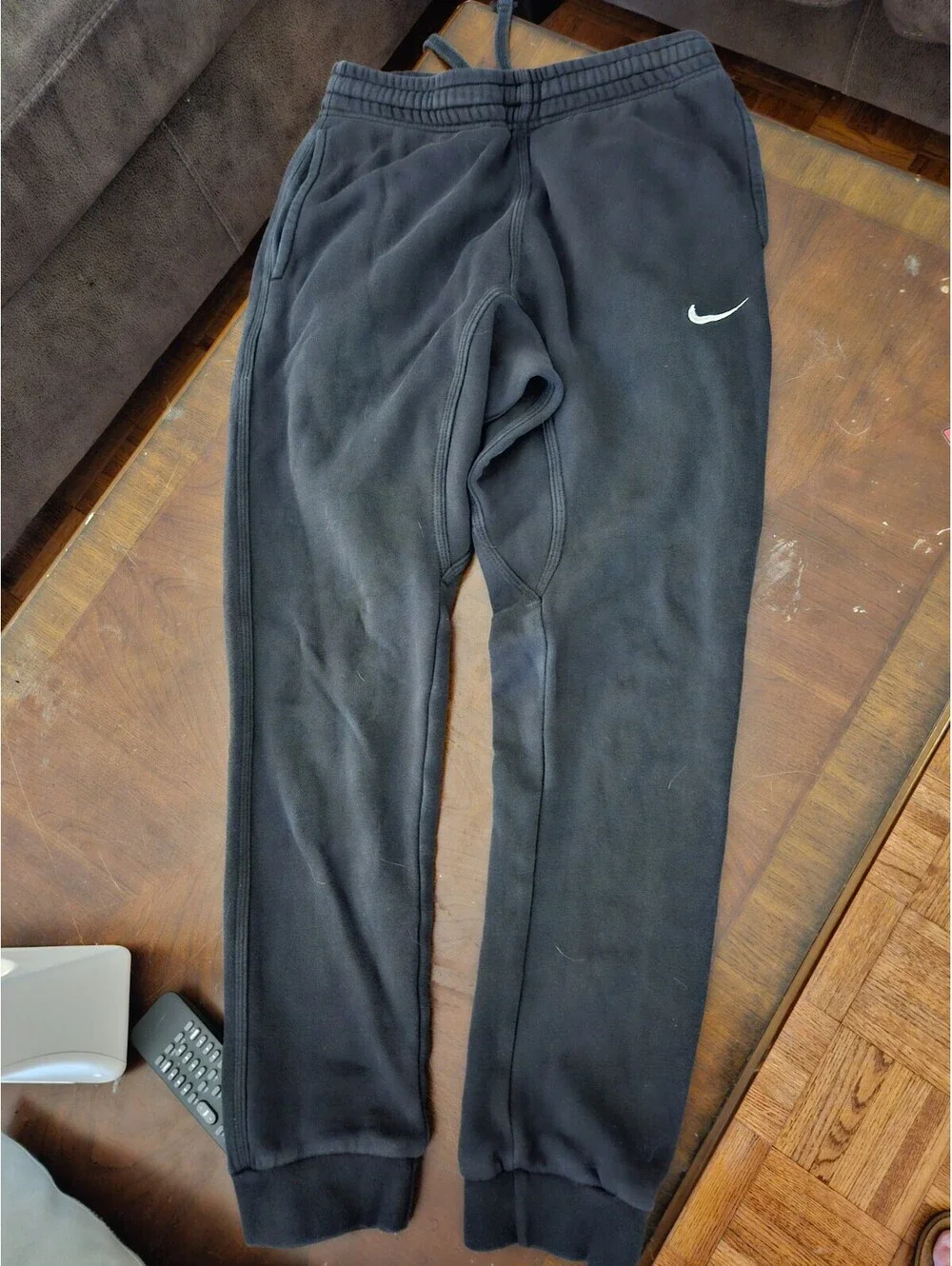 Nike Club Fleece Tapered Black Jogger Pants Men's Size Small